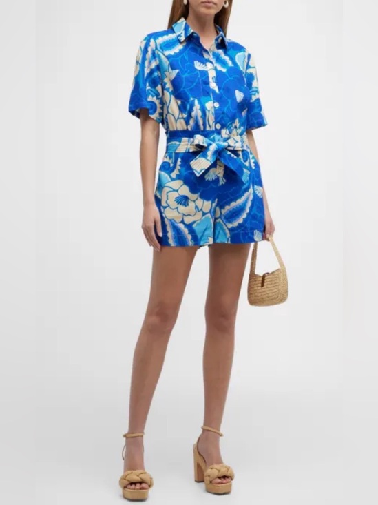 FARM Rio Pants - Farm Rio Tropical Groove Romper 💙